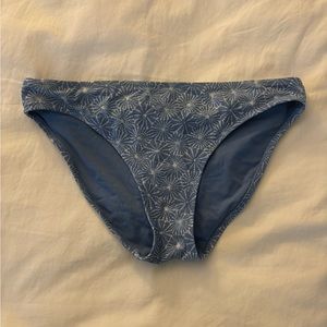 Aerie blue patterned bikini bottoms size medium